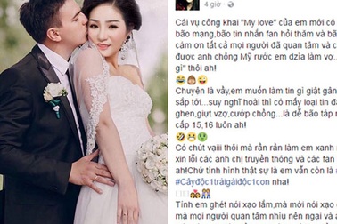 Thúy Nga tung ảnh cưới giả và những trò đùa “lố” của Sao Việt