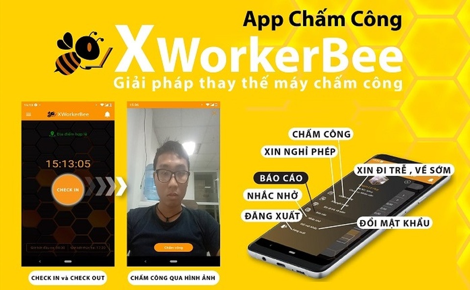 Ứng dụng chấm công XworkerBee, giải pháp hoàn hảo thay thế máy chấm công - 2 Ứng dụng chấm công XworkerBee, giải pháp hoàn hảo thay thế máy chấm công - 2