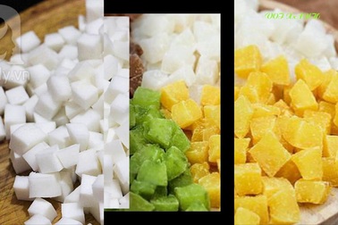 Cách làm mứt dừa viên