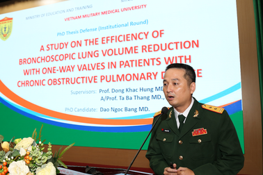Nghiên cứu sinh thứ 1.000 của Học viện Quân Y bảo vệ luận án Tiến sỹ