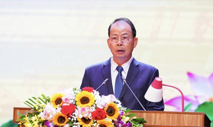 Tổng giám đốc Tập đoàn Đặng Thanh Hải phát biểu khai mạc
