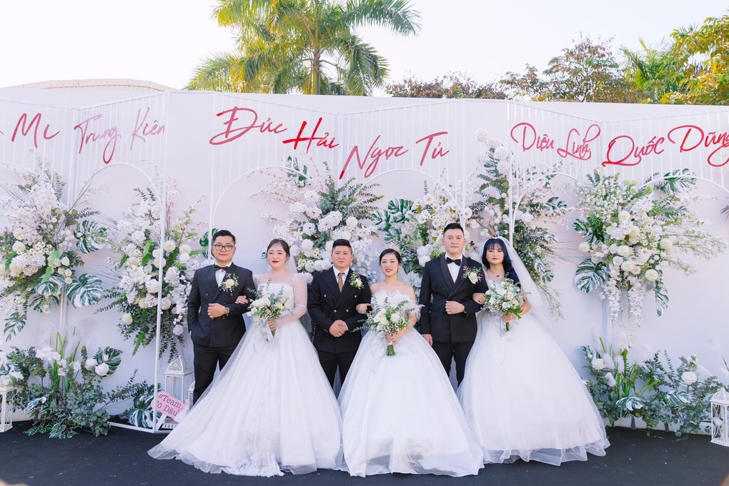 Ba anh chị em Vĩnh Phúc chi tiền tỷ tổ chức đám cưới chung một ngày - 1 Ba anh chị em Vĩnh Phúc chi tiền tỷ tổ chức đám cưới chung một ngày - 1
