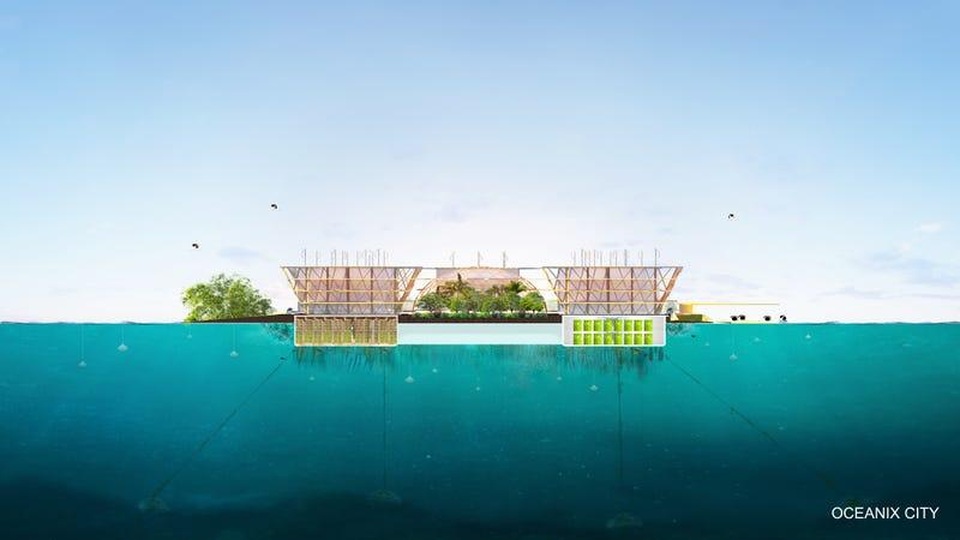 Thành phố nổi không khí thải: Tự sản xuất thực phẩm, chống được thiên tai - 4