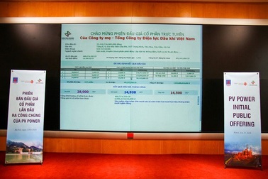 IPO PVPower: Thu về gần 7.000 tỷ đồng qua đấu giá