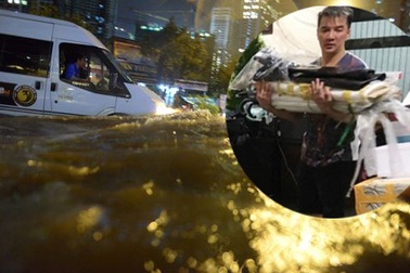 Sao Việt khốn khổ vì “phố biến thành sông”