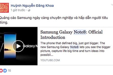 Tín đồ công nghệ “phát sốt” với Galaxy Note8