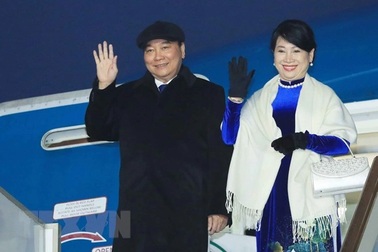 Chủ tịch nước Nguyễn Xuân Phúc bắt đầu thăm chính thức Liên bang Nga