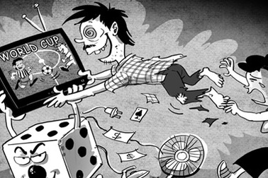 Đừng để tan cửa nát nhà vì bóng đá