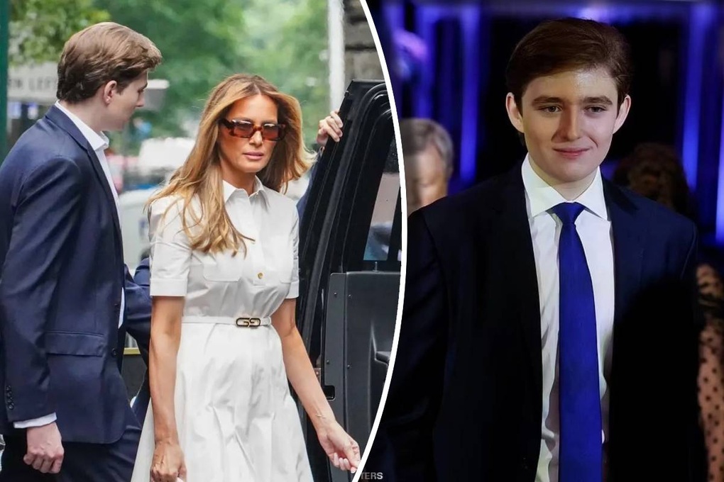 17 tuổi, cậu út Barron Trump đã có thói quen luôn mặc suit khi ra ngoài - 1 17 tuổi, cậu út Barron Trump đã có thói quen luôn mặc suit khi ra ngoài - 1