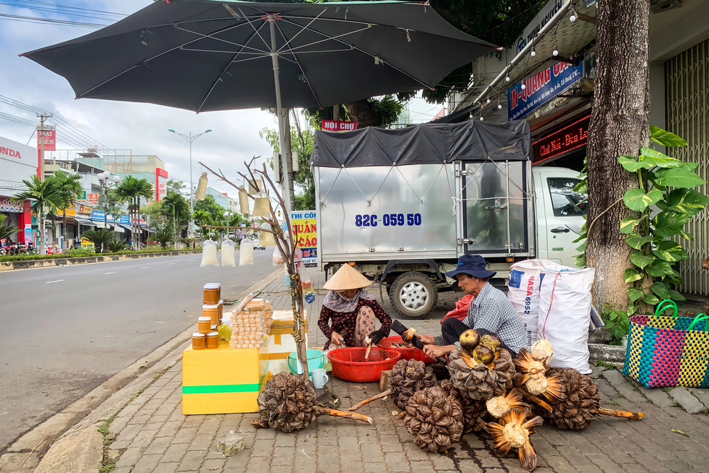 Cặp vợ chồng miền Tây rong ruổi bán món dừa lạ, hút khách - 1 Cặp vợ chồng miền Tây rong ruổi bán món dừa lạ, hút khách - 1