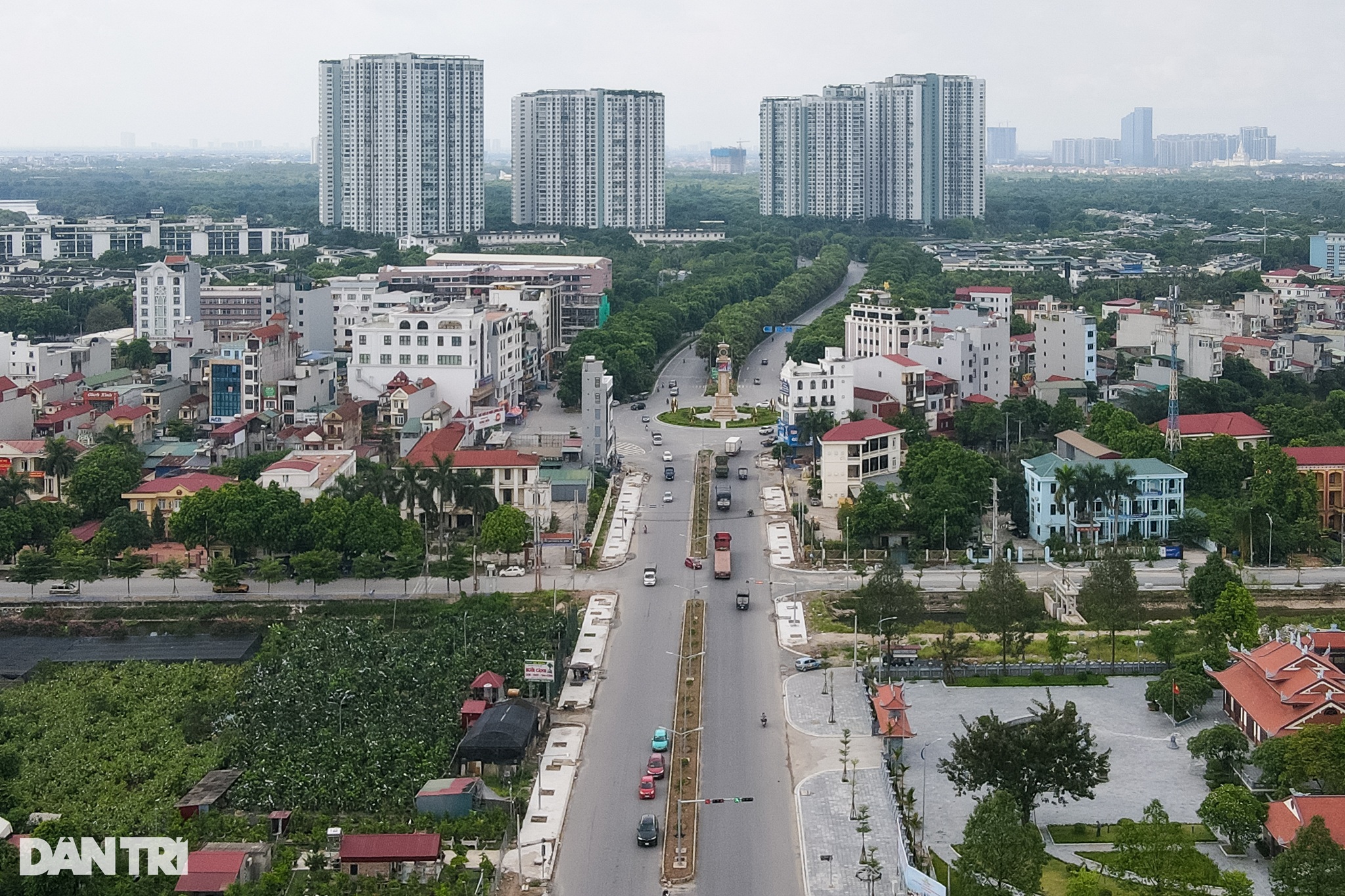 View - Tuyến đường liên tỉnh Hà Nội - Hưng Yên gần 3.000 tỷ đồng dần thành hình | Báo Dân trí