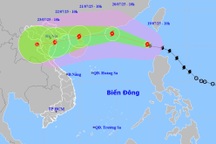 Bão Wipha rất mạnh, di chuyển nhanh và liên tục tăng cấp