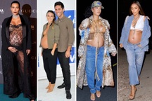 Mốt "bụng bầu... ở trần" của sao quốc tế