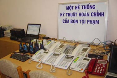 Bắt giữ 24 nghi can người Trung Quốc lừa đảo công nghệ cao