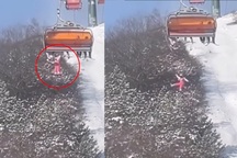 Bé gái Trung Quốc rơi từ cáp treo 12m khi học trượt tuyết