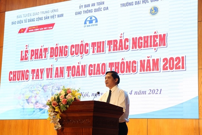 Phát động Cuộc thi trắc nghiệm “Chung tay vì an toàn giao thông” năm 2021 - Ảnh 1. Phát động Cuộc thi trắc nghiệm “Chung tay vì an toàn giao thông” năm 2021 - Ảnh 1.