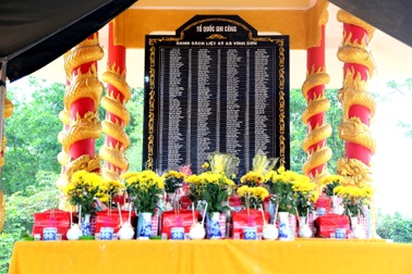 Quy tập 16 hài cốt liệt sĩ kèm nhiều di vật ở rừng tràm