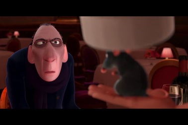 9. “Ratatouille” (2007): Cảnh nhà phê bình ẩm thực thử món ratatouille