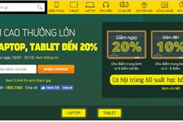 Sắm Laptop Ưu Đãi Chất - trợ giá đổi điểm thi ưu đãi giảm đến 20%