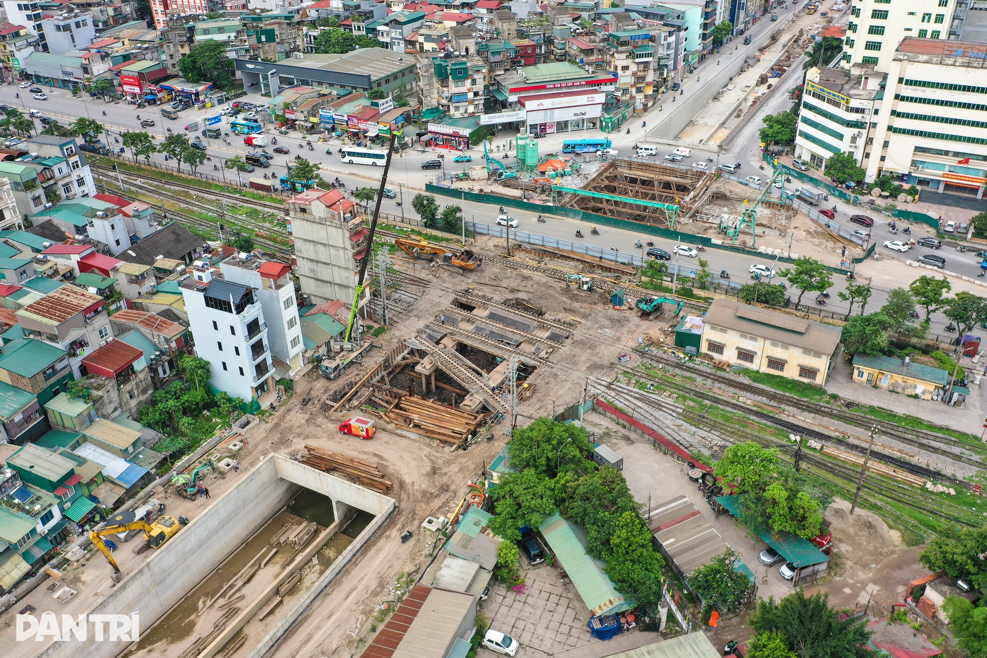 Hầm chui Kim Đồng - Giải Phóng lộ hình hài cơ bản sau gần 3 năm thi công - 4 Hầm chui Kim Đồng - Giải Phóng lộ hình hài cơ bản sau gần 3 năm thi công - 4