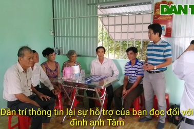 Bàn giao nhà Nhân Ái đến gia đình anh Lý Minh Tâm ở huyện Đông Hải, tỉnh Bạc Liêu.
