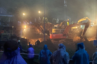 Đèo Bảo Lộc sạt lở vùi lấp trạm CSGT, 3 chiến sĩ và 1 người dân mất tích