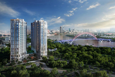 Vườn thiền ion âm và đường dạo bộ massage tại dự án ở TPHCM