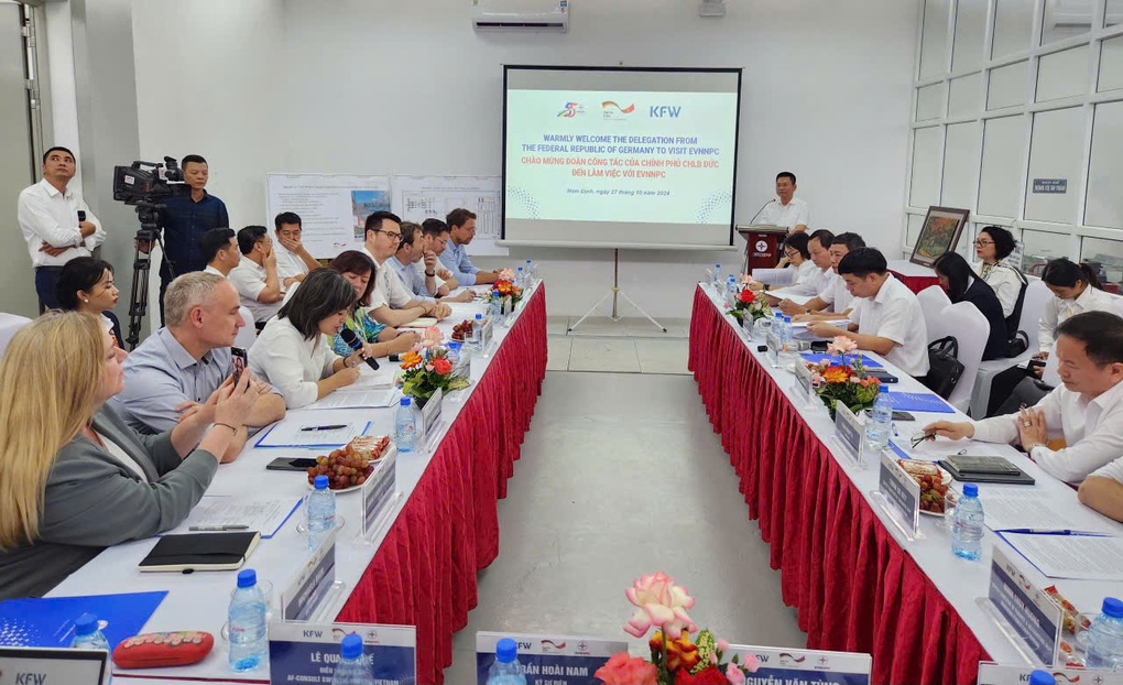 Đoàn công tác của Chính phủ Đức làm việc với Tổng công ty Điện lực miền Bắc - 1 Đoàn công tác của Chính phủ Đức làm việc với Tổng công ty Điện lực miền Bắc - 1