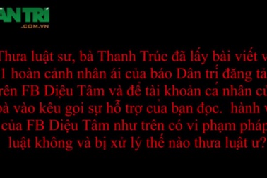 Hành vi lấy bài Nhân ái của FB Diệu Tâm xâm phạm quyền tác giả và có dấu hiệu trục lợi