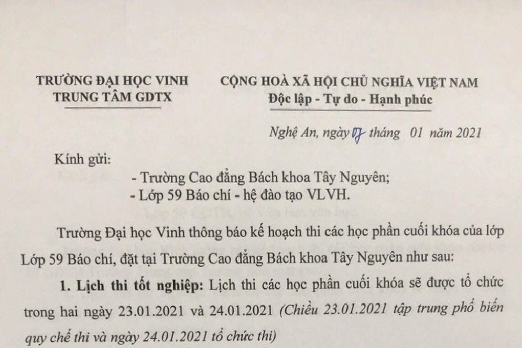 Gần 30 học viên lớp báo chí mòn mỏi chờ cấp bằng - 2 Gần 30 học viên lớp báo chí mòn mỏi chờ cấp bằng - 2