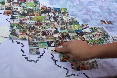 Hàng trăm nghìn bức ảnh gia đình ghép nên bản đồ Việt Nam