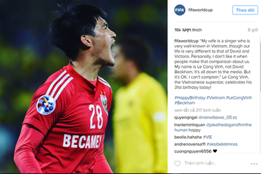FIFA chúc mừng sinh nhật Công Vinh