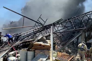 Hiện trường vụ nổ nhà máy ở Thái Lan