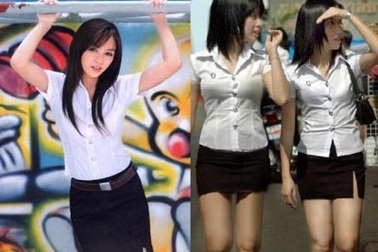 “Đọ” độ sexy đồng phục nữ sinh