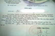 VKSND huyện tổ chức tiệc thông báo chức vụ tại... khách sạn