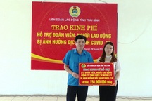 Hỗ trợ hơn 2.000 đoàn viên, người lao động bị ảnh hưởng do dịch Covid-19