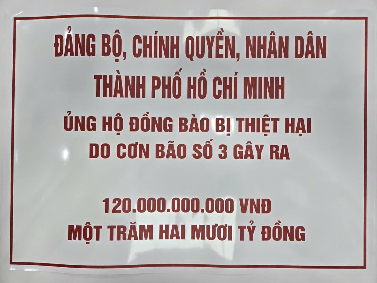 TPHCM ủng hộ 120 tỷ đồng cho người dân bị thiệt hại do bão lũ - 1