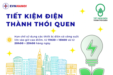 EVNHANOI khuyến nghị sử dụng điện tiết kiệm