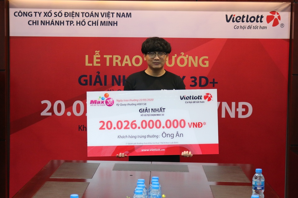 Từ chuyện chàng sinh viên 9X trúng 20 tỷ, Max 3D+ của Vietlott có gì “hot”? - 1 Từ chuyện chàng sinh viên 9X trúng 20 tỷ, Max 3D+ của Vietlott có gì “hot”? - 1
