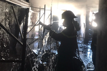 Cháy căn hộ chung cư ở Hải Phòng