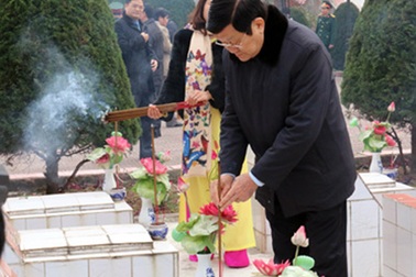 Thông điệp từ chuyến thăm Nghĩa trang Lạng Sơn của Chủ tịch nước