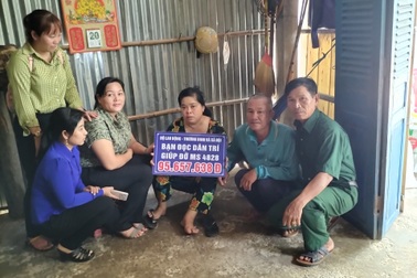 Bạn đọc Dân trí giúp đỡ chị Nguyễn Thị Thanh hơn 95 triệu đồng