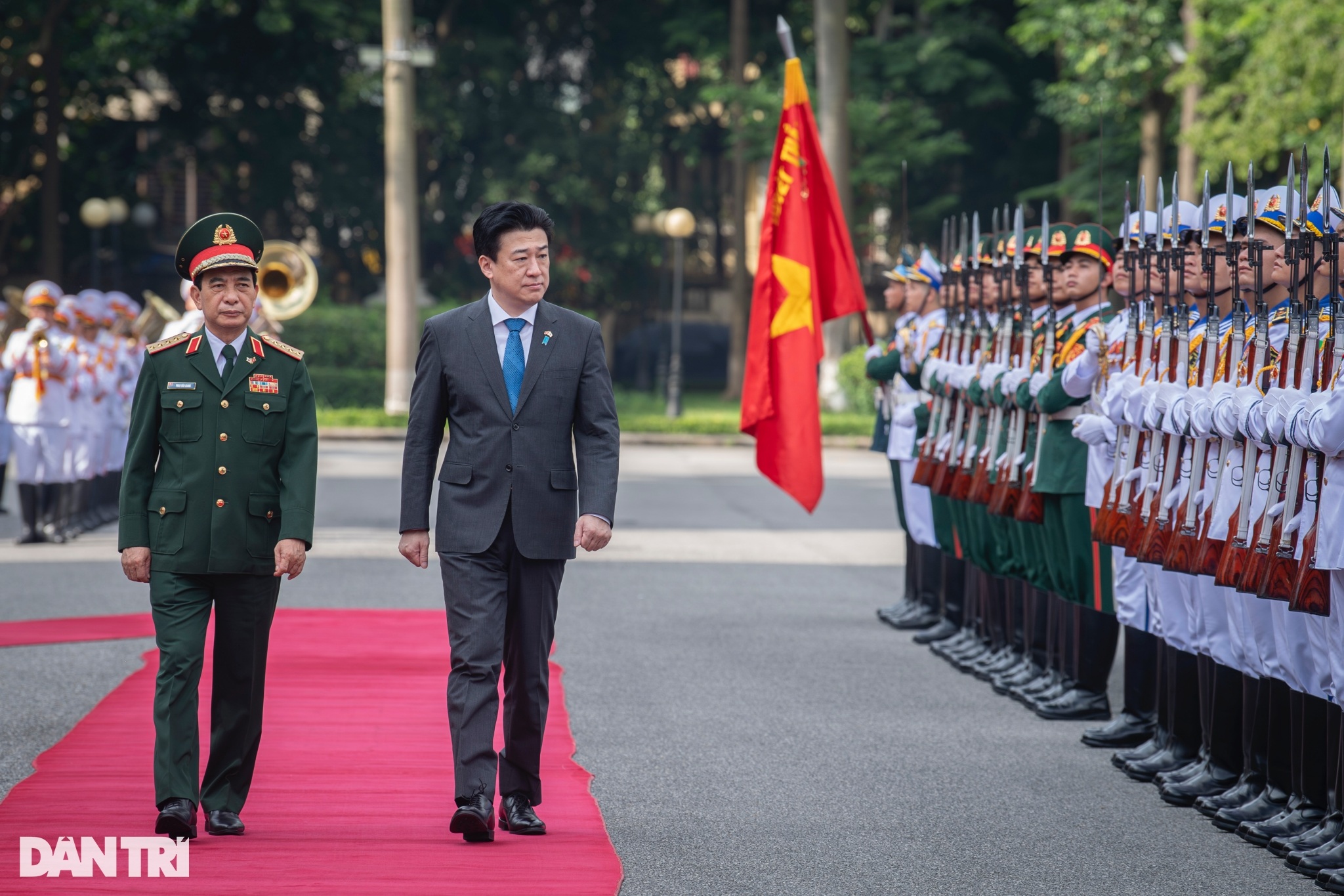 View - Đại tướng Phan Văn Giang chủ trì lễ đón Bộ trưởng Bộ Quốc phòng Nhật Bản | Báo Dân trí