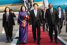 Chủ tịch nước Lương Cường bắt đầu chuyến thăm cấp Nhà nước Cộng hòa Angola