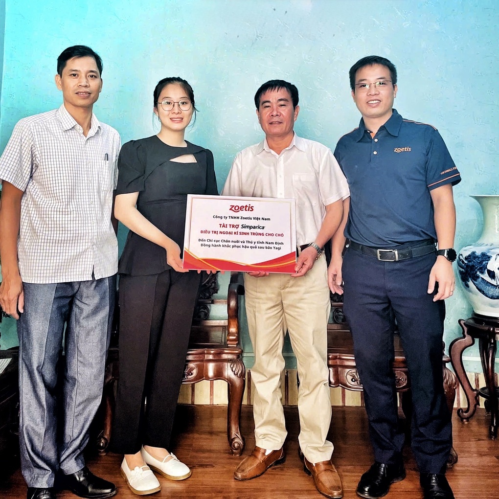 Zoetis phối hợp cùng chi cục thú y các tỉnh miền Bắc phòng bệnh cho chó sau bão Yagi - 1 Zoetis phối hợp cùng chi cục thú y các tỉnh miền Bắc phòng bệnh cho chó sau bão Yagi - 1