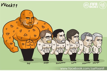 Góc biếm họa: “Quái vật” Pep Guardiola
