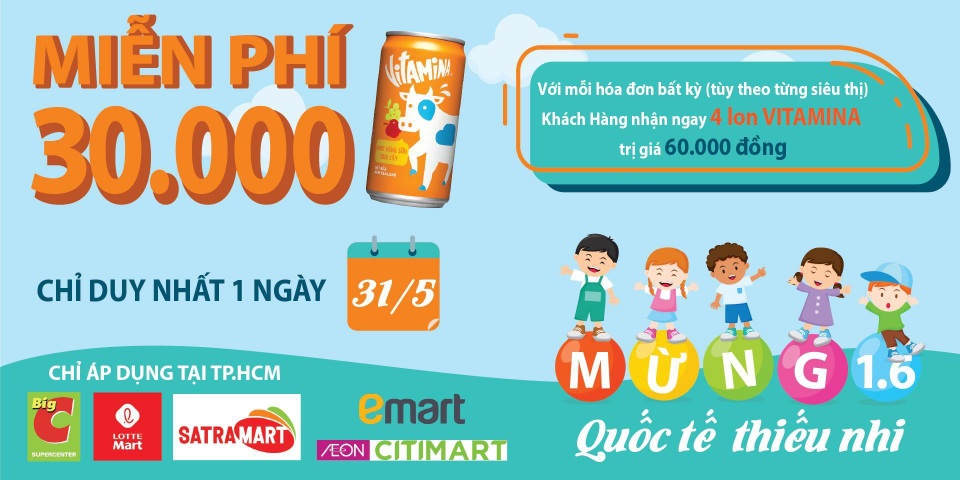 VITAMINA tài trợ hơn 30.000 sản phẩm cho trẻ dịp Quốc tế thiếu nhi 1/6 - 4 VITAMINA tài trợ hơn 30.000 sản phẩm cho trẻ dịp Quốc tế thiếu nhi 1/6 - 4