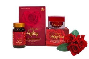 Sở hữu làn da trắng hồng cùng bộ đôi Xuân Sắc AnHy