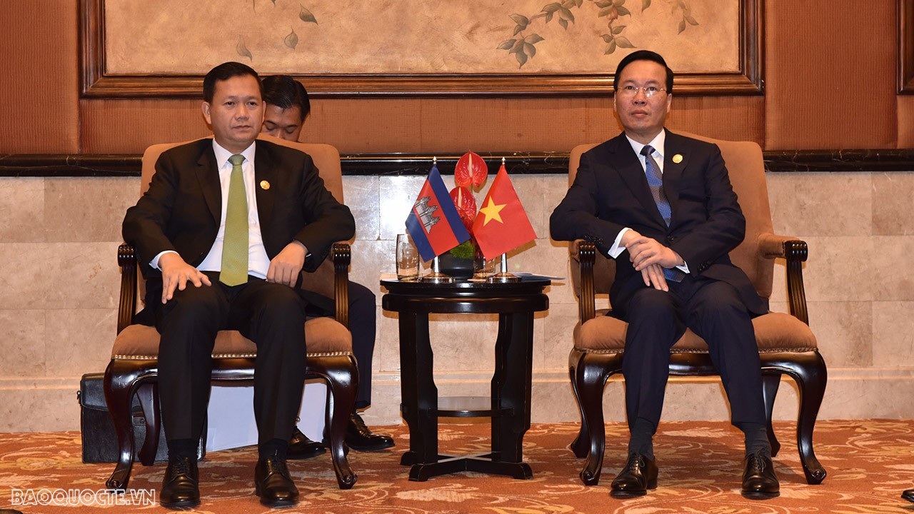 Chủ tịch nước Võ Văn Thưởng gặp Thủ tướng Campuchia Hun Manet - 2