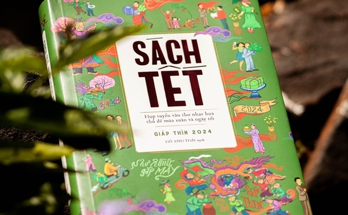 Sách Tết Giáp Thìn 2024 được thiết kế mang đầy cảm hứng mùa xuân